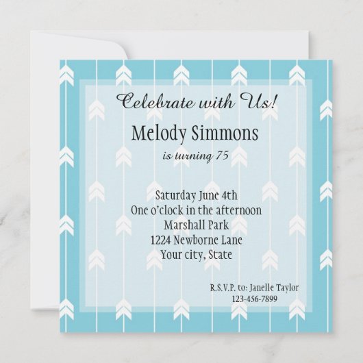 Invitation Flèches (Dos)