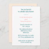 Invitation Flèches à Baby shower double (Devant / Derrière)