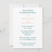 Invitation Flèches à Baby shower double (Devant)