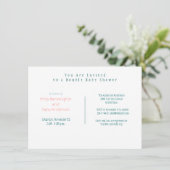 Invitation Flèches à Baby shower double (Debout devant)