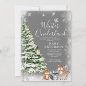 Invitation Flèches blanches Hiver Onederland 1er anniversaire (Devant)