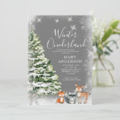 Invitation Flèches blanches Hiver Onederland 1er anniversaire (Debout devant)