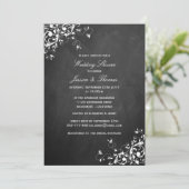 Invitation Flèches blanches sur le Wedding shower de tableau (Debout devant)