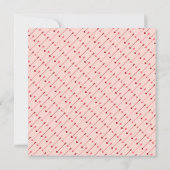 Invitation Flèches de l'Heureuse Sainte-Valentin Cupid rouge  (Dos)