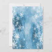 Invitation Flèches de neige, Bals de Noël (Dos)