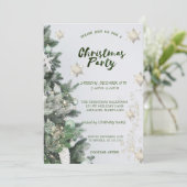 Invitation Flèches de neige en or, Balls Noël (Debout devant)