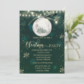 Invitation Flèches de neige en or, Boule, Pine Tree Lights No (Debout devant)