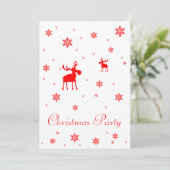 Invitation Flèches de neige simples et modernes (Debout devant)