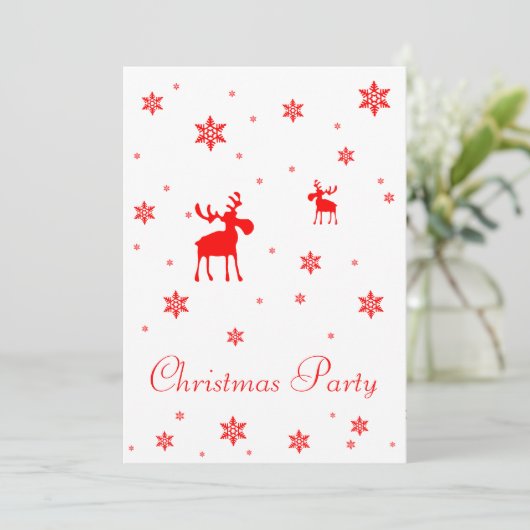 Invitation Flèches de neige simples et modernes (Debout devant)