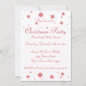 Invitation Flèches de neige simples et modernes (Dos)