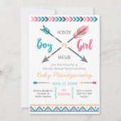 Invitation Flèches L'Invitation De La Fête De Révélation De S (Devant)