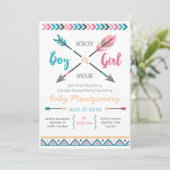 Invitation Flèches L'Invitation De La Fête De Révélation De S (Debout devant)