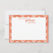 Invitation Flèches orange brûlées modernes Parole de conseil (Devant)