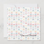 Invitation Flèches pastel (Devant)