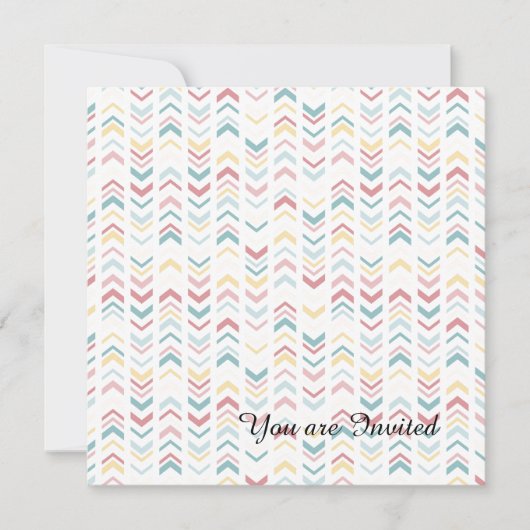 Invitation Flèches pastel (Devant)