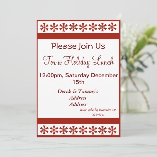 Invitation Flèches rouges (Debout devant)