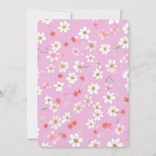 Invitation Fleur (Dos)