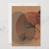 Invitation Fleur abstrait de la nature (Dos)