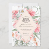 Invitation Fleur aquarelle moderne jardin printanier spectacl (Devant)