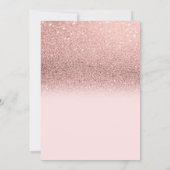 Invitation Fleur aquarelle, Parties scintillant haute talons  (Dos)