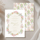 Invitation Fleur Arc Printemps Dîner de la répétition de mari