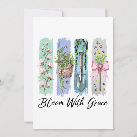 Invitation Fleur avec Grace Garden Floral Art (Devant)