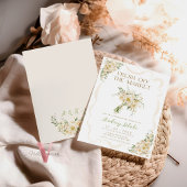 Invitation Fleur beige hors du marché Fête des mariées Invita