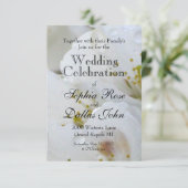 Invitation Fleur blanche (Debout devant)