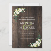 Invitation Fleur blanche | Bois Floral Botanique Corner Maria (Devant)