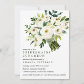 Invitation Fleur Blanche | Déjeuner des Demoiselles d'Honneur (Devant)