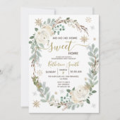 Invitation Fleur blanche Fête d'hiver (Devant)