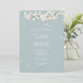 Invitation Fleur Blanche Religieuse (Debout devant)