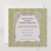 Invitation Fleur Blanche Signifiant Jaune Vintage (Dos)