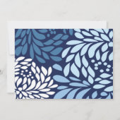 Invitation Fleur bleu (Dos)