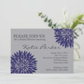 Invitation Fleur bleue Dahlia (Debout devant)