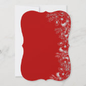 Invitation Fleur Boho noir et rouge (Dos)