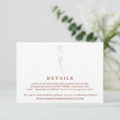 Invitation Fleur Boho Terracotta Indie Détails simple (Debout devant)