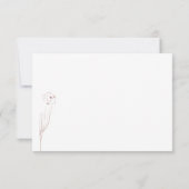 Invitation Fleur Boho Terracotta Indie Détails simple (Dos)