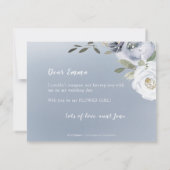 Invitation Fleur botanique gris sera-tu ma fille de fleurs (Dos)