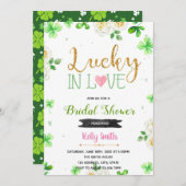 Invitation Fleur Chanceux en amour (Devant / Derrière)