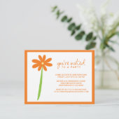 Invitation Fleur Chérie (Orange) (Debout devant)