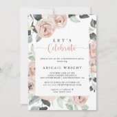 Invitation Fleur classique géométrique Fêtons la fête (Devant)