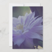 Invitation Fleur Clematis au nid (Dos)