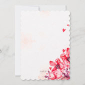 Invitation Fleur cramoisie (Dos)