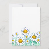 Invitation Fleur Cute Daisy Fun Floral Anniversaire (Dos)