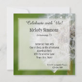 Invitation Fleur Dandelion Anniversaire (Dos)