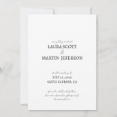 Invitation Fleur d'aquarelle rustique sûr La date (Dos)