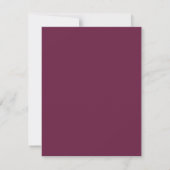 Invitation Fleur d'aquarelle violette élégante pour 18 ans (Dos)