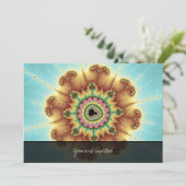 Invitation Fleur d'automne - Art fractal (Debout devant)