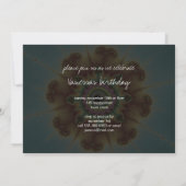 Invitation Fleur d'automne - Art fractal (Dos)